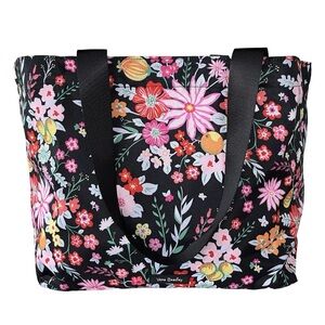 Vera Bradley Lighten Up XL Family Tote Travel Beach Shopping Tangerine Twist NWT